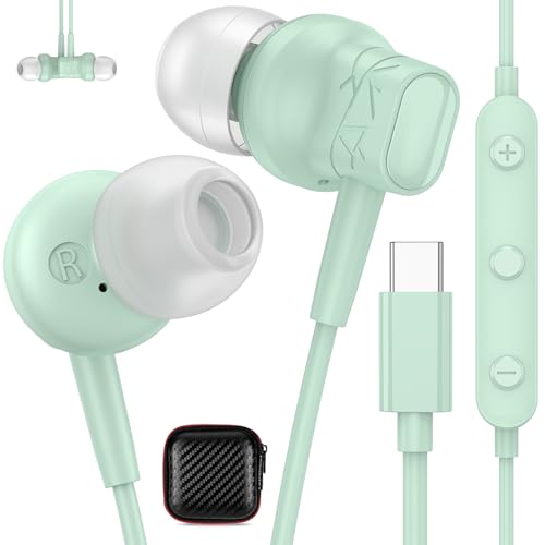 USB C Kopfhörer für Pixel 9 8 Pro Google 7a,HiFi Magnetisch In Ear Ohrhörer mit Kabel Mikrofon Typ C Headset USB C Anschluss für Samsung Galaxy A35 A55 A34 A54 A26 5G S24 S25 iPhone 16e 15 Mi 14T,Cyan USB C Kopfhörer für Pixel 9 8 Pro Google 7a,HiFi Magnetisch In Ear Ohrhörer mit Kabel Mikrofon Typ C Headset USB C Anschluss für Samsung Galaxy A35 A55 A34 A54 A26 5G S24 S25 iPhone 16e 15 Mi 14T,Cyan von ASKUBSKU