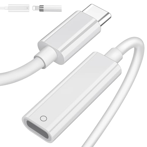 USB C Ladeadapter Kabel für Apple Pencil 1. Gen, Bluetooth Adapter USB C Stecker zu Lightnig Buchse, USB C Adapter Kabel 1M kompatibel mit iPad 10. Gen 2022, Ladeanschluss USB C für iPencil von ASKUBSKU