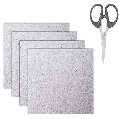 4 Stück Wellenleiterabdeckung Glimmerplatten Blätter Mikrowellenofen Reparaturteil 13 x 13 cm mit Schere zur Verwendung Universal-Mikrowellenherd 4 Stück Wellenleiterabdeckung Glimmerplatten Blätter Mikrowellenofen Reparaturteil 13 x 13 cm mit Schere zur Verwendung Universal-Mikrowellenherd von ASNOMY