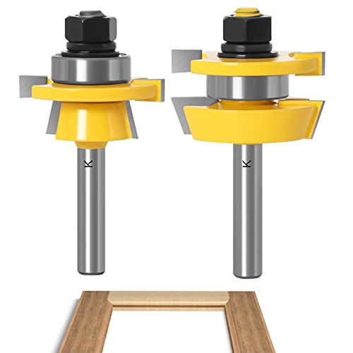 ASNOMY 2 Stück Groove und Tongue Zunge und Nutfräse Set, 8mm Schaft Nut- und Federfräser Set, Oberfräser Holzbearbeitung Fräsen Holzschneider Werkzeug ASNOMY 2 Stück Groove und Tongue Zunge und Nutfräse Set, 8mm Schaft Nut- und Federfräser Set, Oberfräser Holzbearbeitung Fräsen Holzschneider Werkzeug von ASNOMY