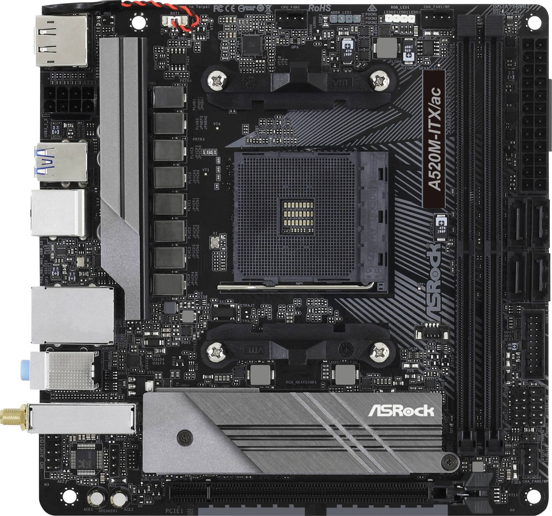 ASR 90MXBDG0 - ASRock A520M-ITX/AC (AM4) von ASRock