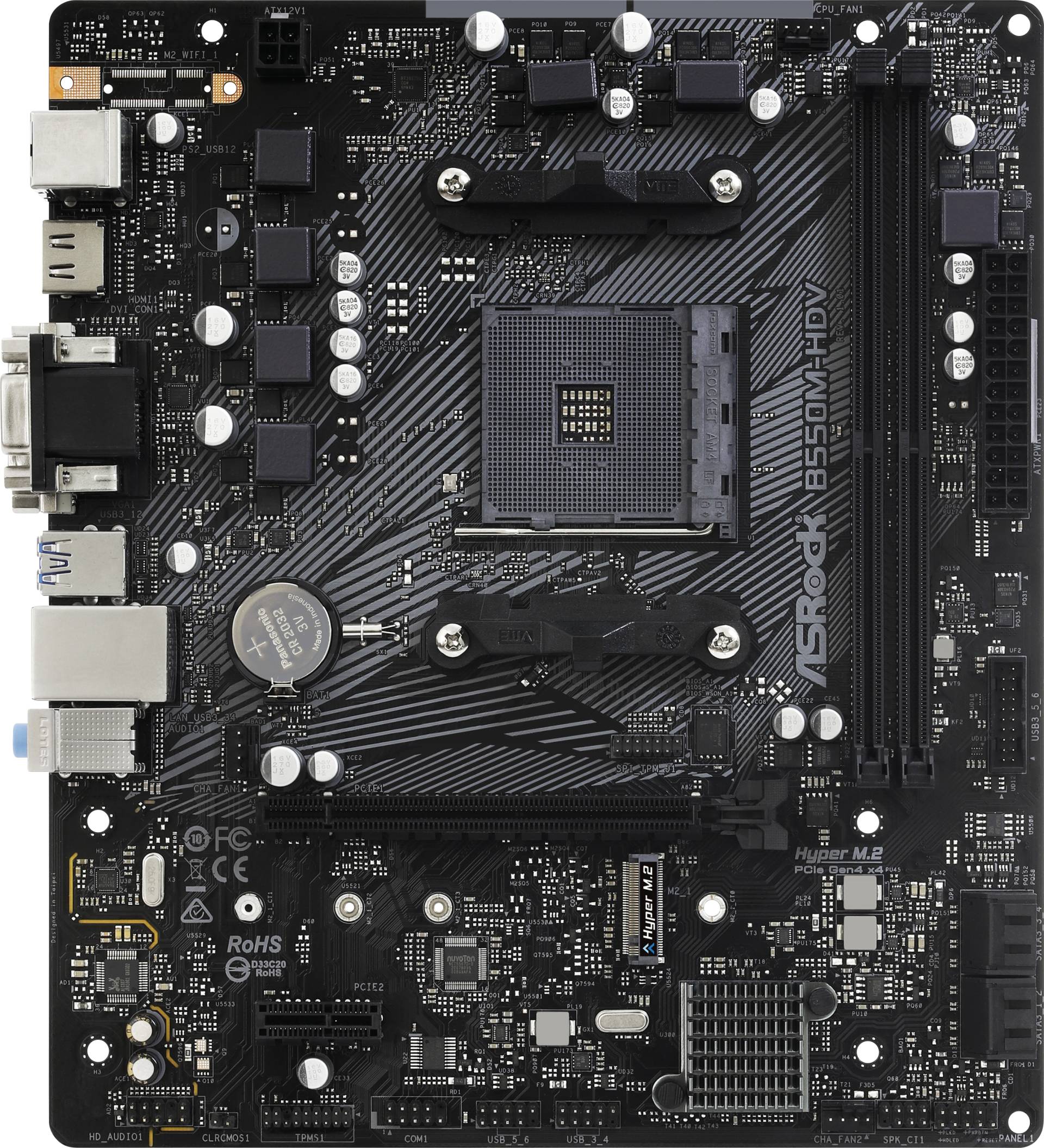 ASR 90MXBDJ0 - ASRock B550M-HDV  (AM4) von ASRock