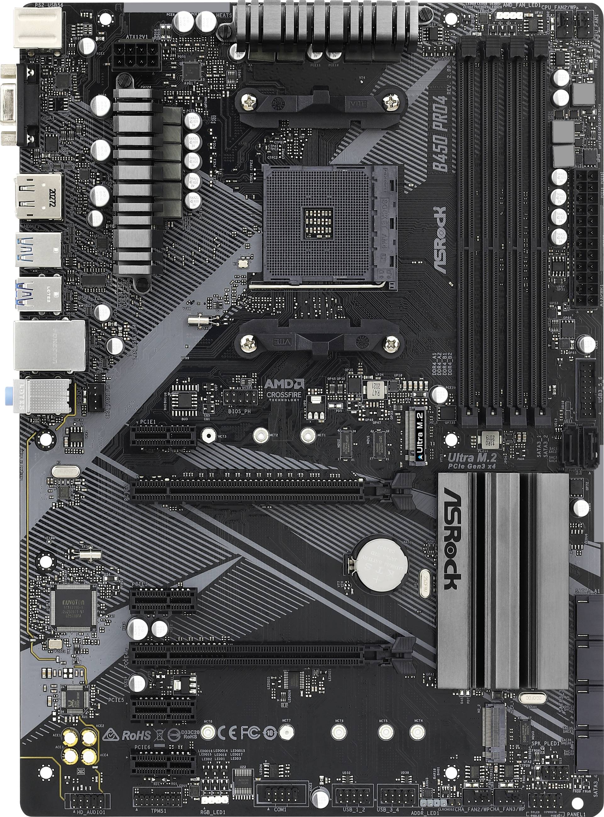 ASR 90MXBEE0 - ASRock B450 Pro4 R2.0  (AM4) von ASRock