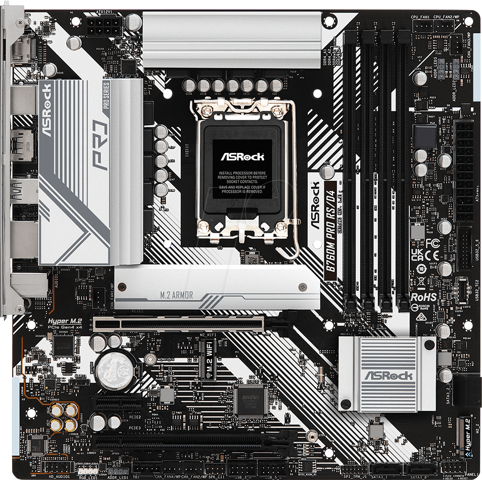 ASR 90MXBKL0 - ASRock B760M PRO RS/D4 (1700) von ASRock