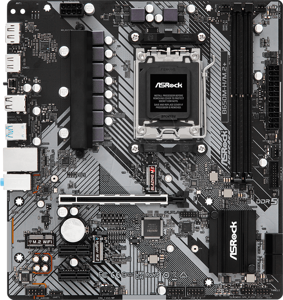 ASR 90MXBMS0 - ASRock B650M-H/M.2+ (AM5) von ASRock