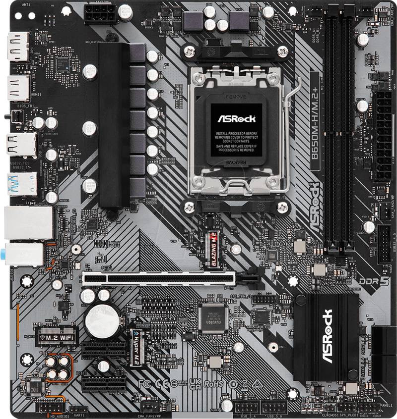ASR 90MXBMS0 - ASRock B650M-H/M.2+ (AM5) von ASRock