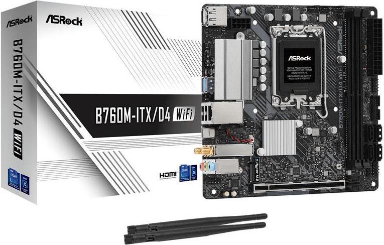 ASROCK B760M-ITX/D4 Intel DDR4 S1700 (90-MXBKY0-A0CAYZ) von ASRock