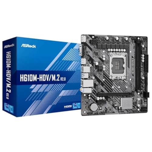 ASROCK H610M-HDV/M.2 R2.0 S1700 mATX Intel H610 2xDDR4 retai von ASRock