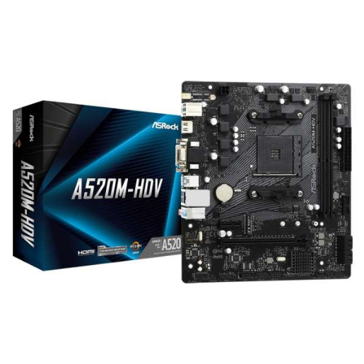 ASRock AMD AM4 A520M-HDV Mainboard von ASRock