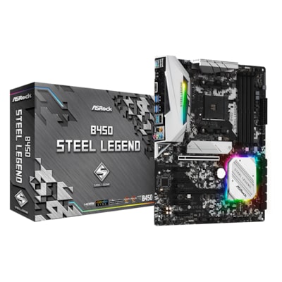 ASRock B450 Steel Legend ATX Mainboard AMD AM4 USB 3.1(Gen2) von ASRock