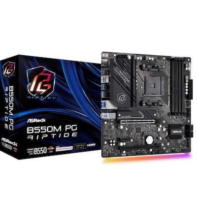 ASRock B550M PG Riptide mATX Mainboard AM4 M.2/HDMI/DP/USB3.2(Gen2) von ASRock