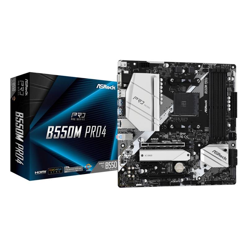 ASRock B550M Pro4 Mainboard Sockel AM4 von ASRock