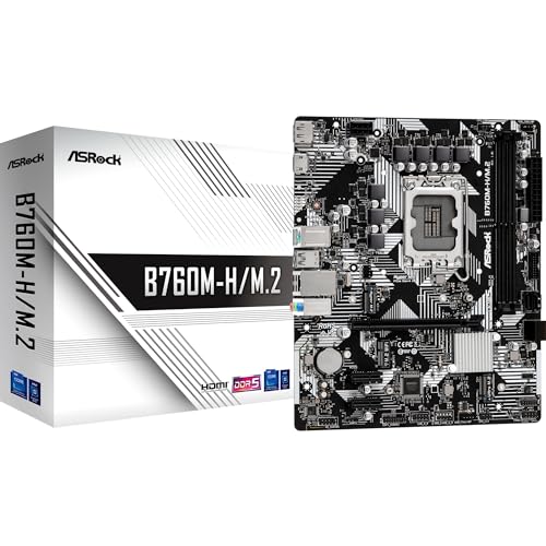 ASRock B760M-H/M.2 DDR5 (Intel LGA 1700) Micro ATX von ASRock