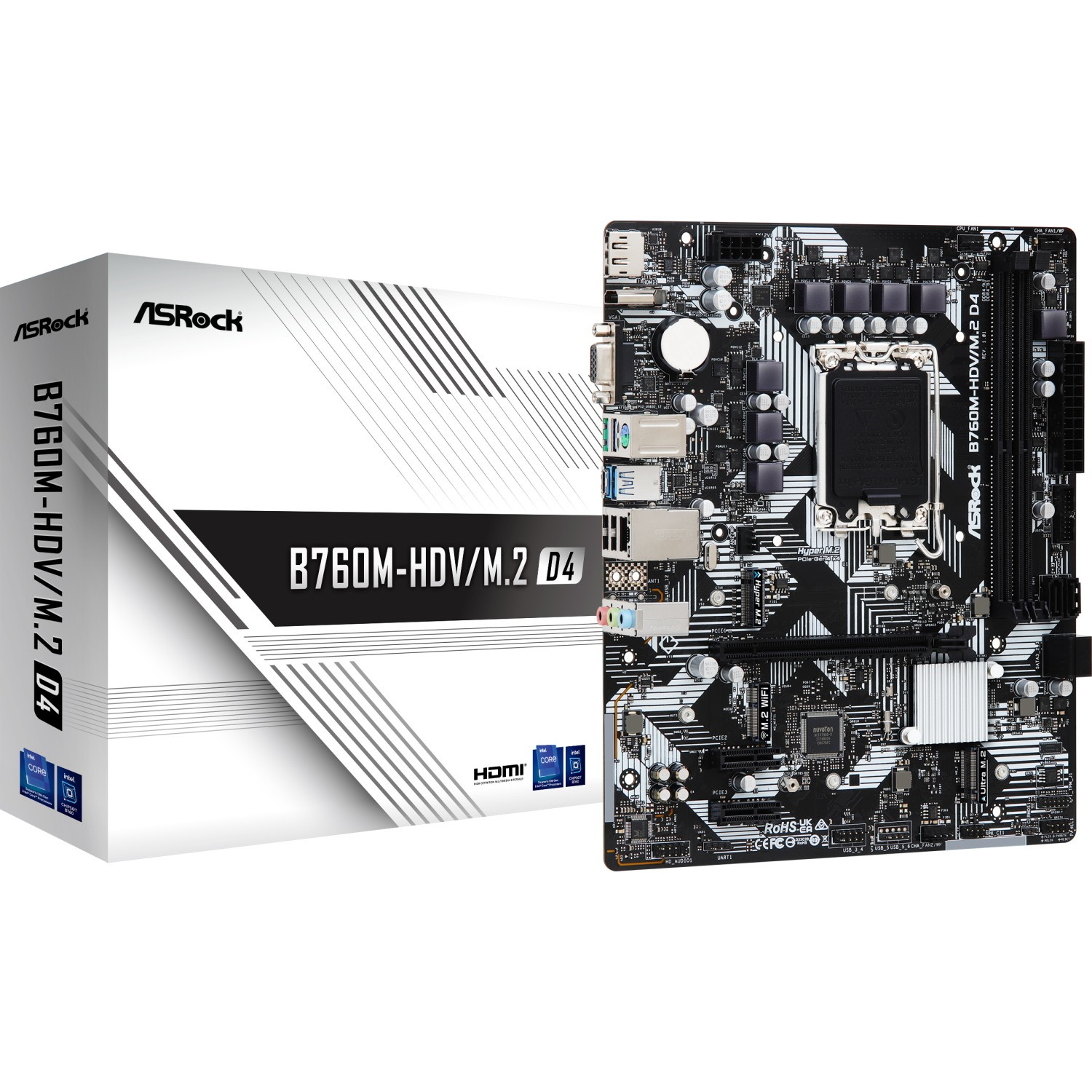 ASRock B760M-HDV/M.2 D4 Mainboard von ASRock