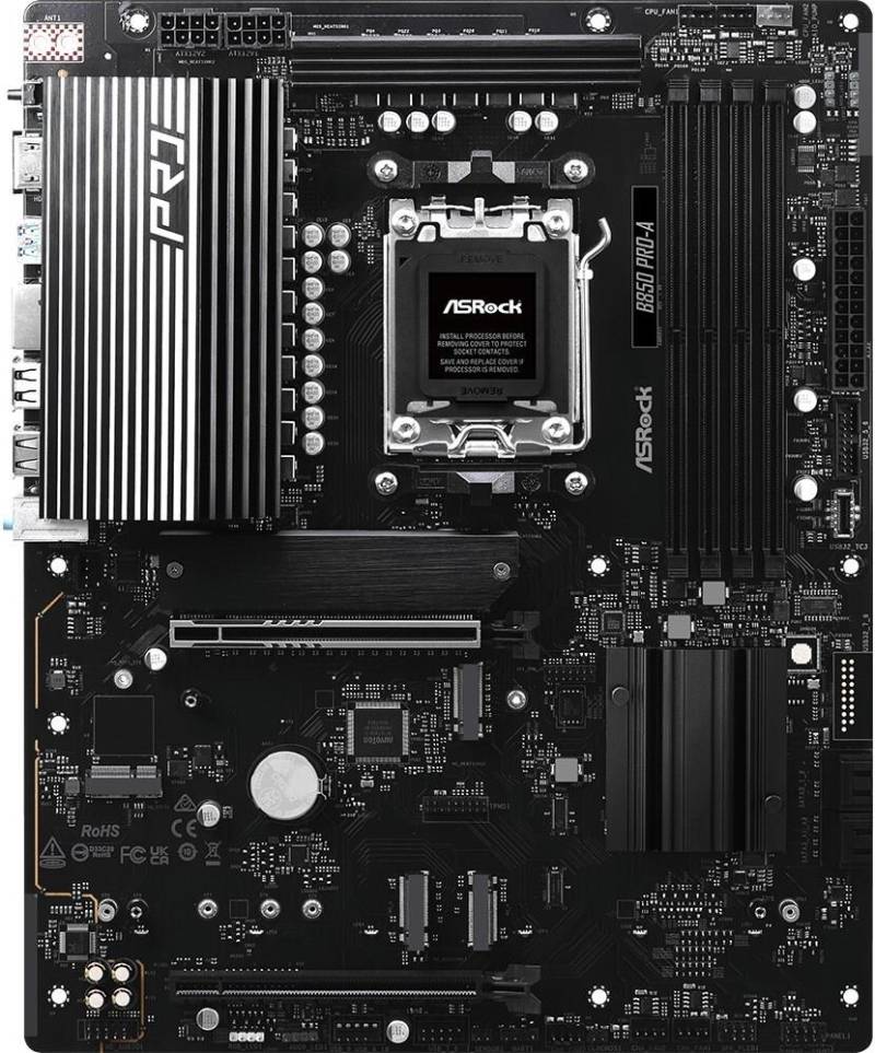 ASRock B850 Pro-A DDR5 AM5 retail - AMD Sockel AM5 (Ryzen Zen4) (90-MXBQM-A0UAYZ) - Sonderposten von ASRock