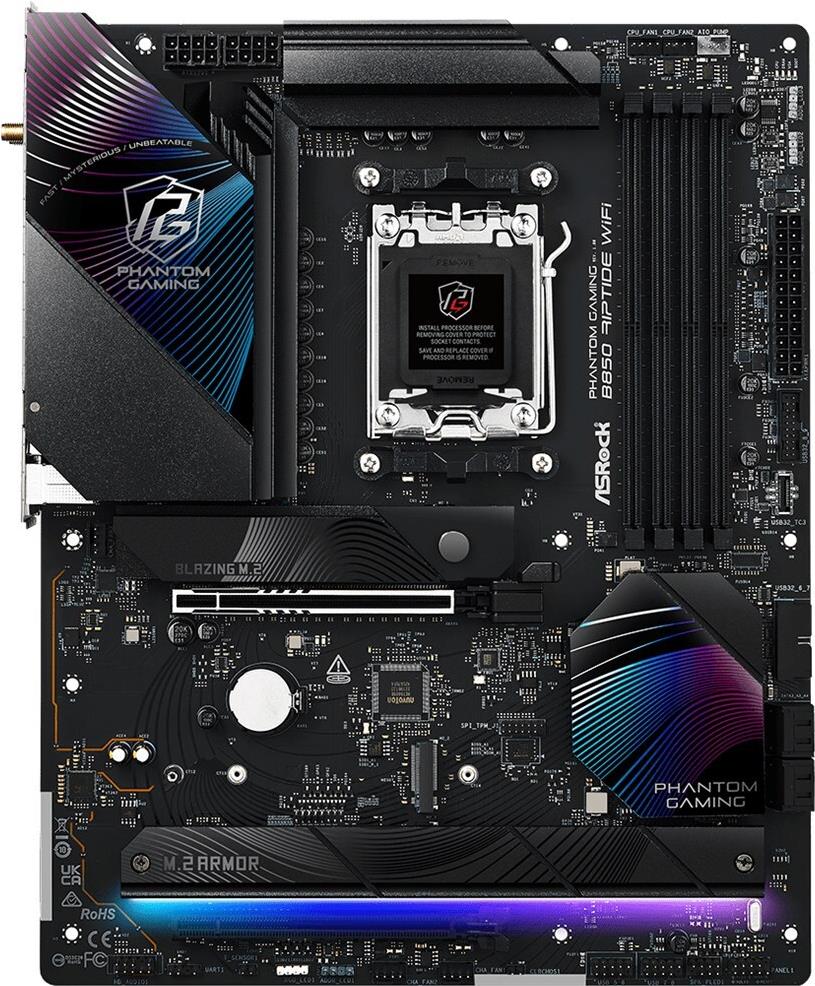 ASRock B850 Riptide WiFi DDR5 AM5 retail - AMD Sockel AM5 (Ryzen Zen4) (90-MXBQT-A0UAYZ) von ASRock