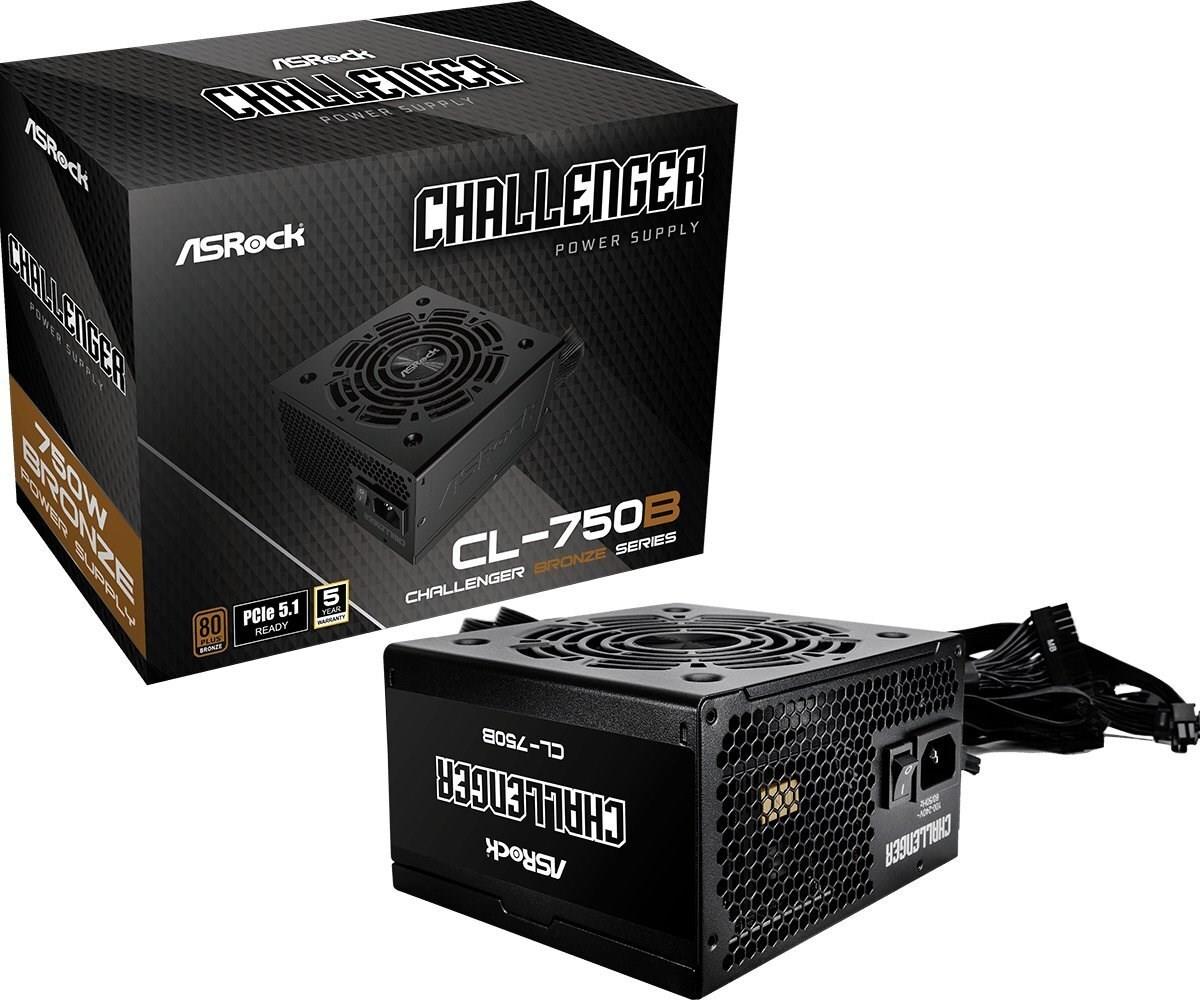 ASRock Challenger CL-750B Stromforsyning 850Watt - PC-/Server Netzteil (90-UXC075-BNEAAA) von ASRock