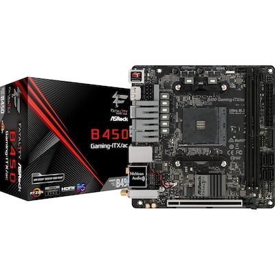 ASRock Fatal1ty B450 Gaming-ITX/ac ITX Mainboard Sockel AM4 M.2/DP/HDMI/WIFI/BT von ASRock