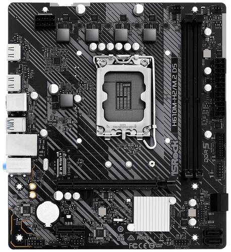 ASRock H610M-H2/M.2 D5 Mainboard Sockel (PC) Intel® 1700 Formfaktor (Details) Micro-ATX Mainboard-C von ASRock