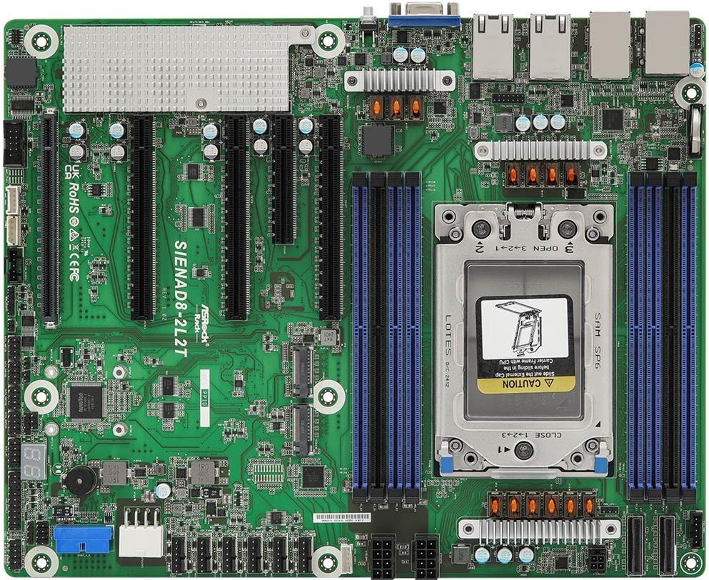 ASRock Mainboard SIENAD8-2L2T ATX Sockel SP6 Single (SIENAD8-2L2T) von ASRock