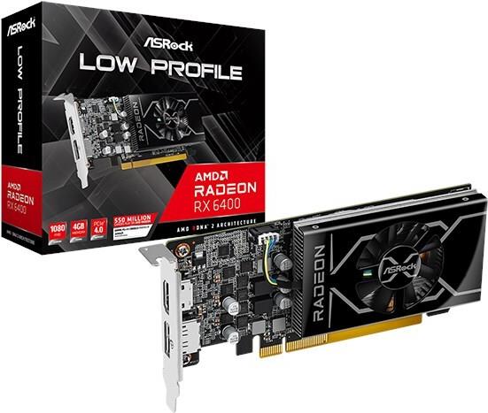 ASRock RX 6400 LP 4GB retail retail - 4.096 MB (90-GA53ZZ-00UANF) von ASRock