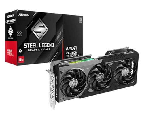 ASRock RX 9070 XT Steel Legend Dark 16GB ASRock RX 9070 XT Steel Legend Dark 16GB von ASRock