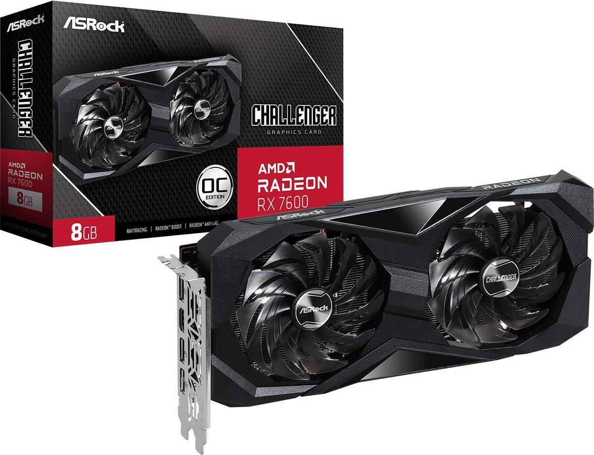 ASRock Radeon RX 7600 Challenger 8G OC (90-GA41ZZ-00UANF) von ASRock