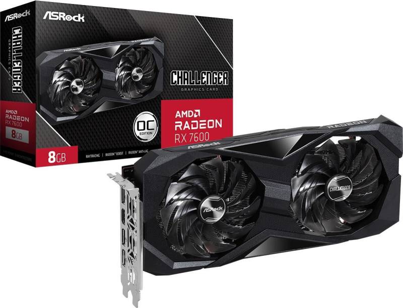 ASRock Radeon RX 7600 Challenger 8G OC (90-GA41ZZ-00UANF) von ASRock