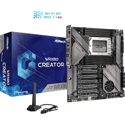 ASRock WRX80 Creator R2.0 Sockel WRX8 E-ATX Mainboard USB4.0/WiFi6E von ASRock