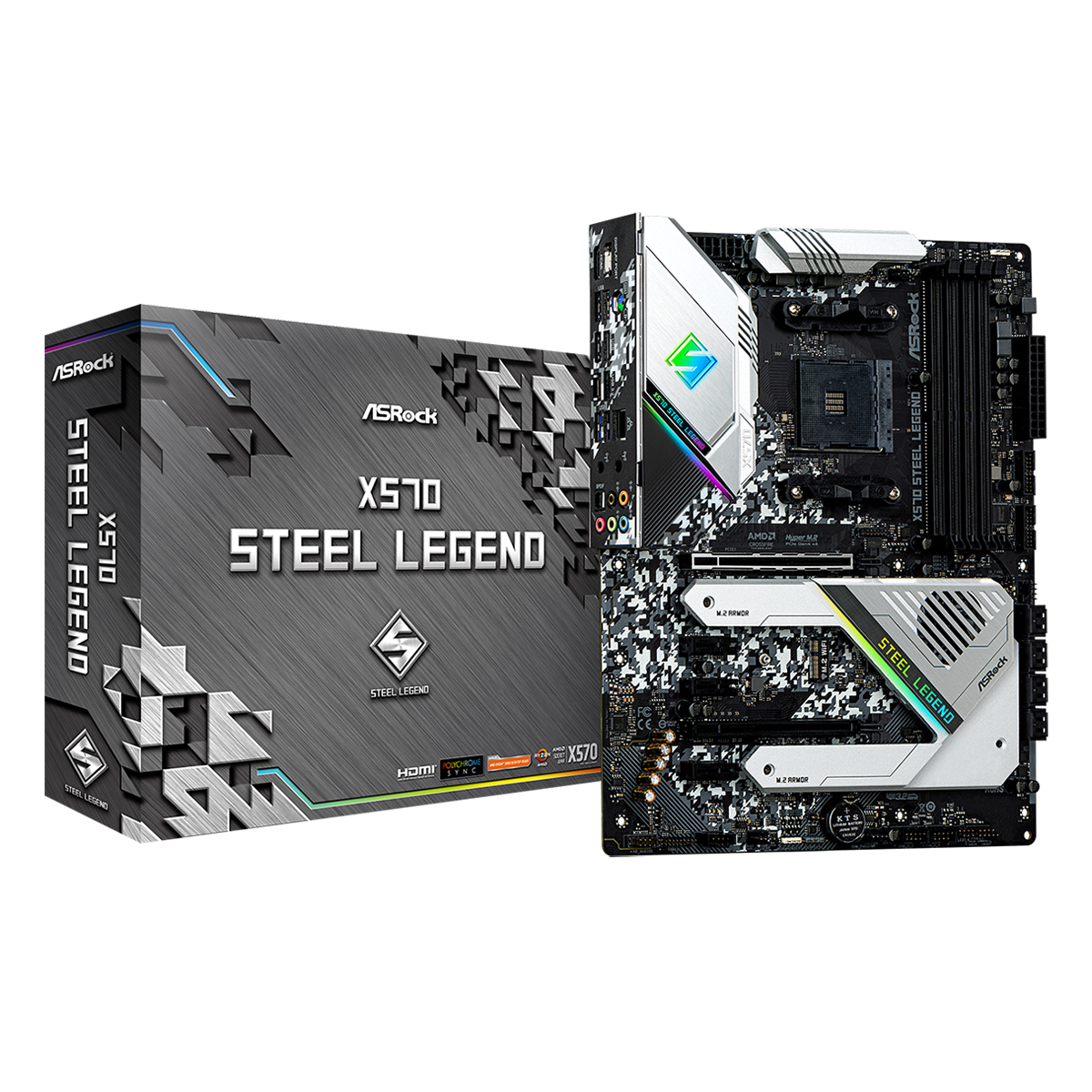 ASRock X570 Steel Legend Mainboard Sockel AM4 von ASRock