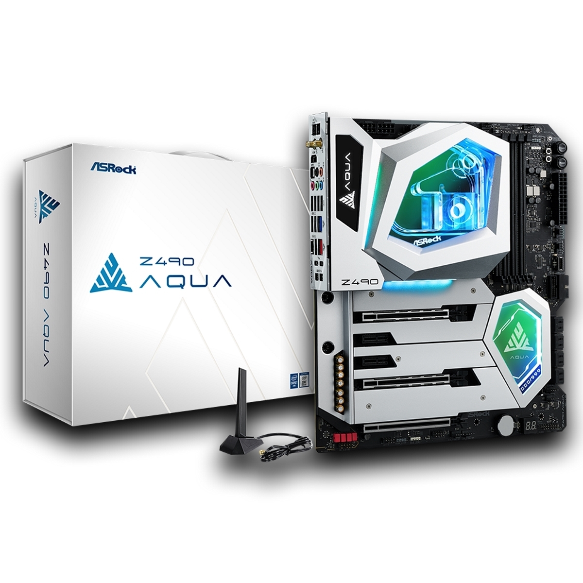 ASRock Z490 AQUA Gaming Mainboard Sockel 1200 von ASRock