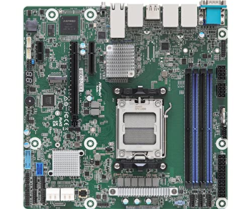 AsRock Rack B650D4U-2L2T/BCM Micro-ATX Server Motherboard Single Socket AMD Ryzen 7000 Series Prozessoren (LGA 1718) B650E PCIe 5.0 Dual 10G LAN von ASRock