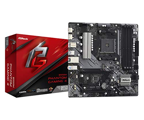 Asrock B550M Phantom Gaming 4 Socket AM4 Micro ATX AMD B550 von ASRock