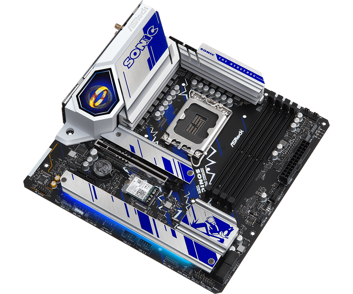 Asrock B760M PG SONIC WIFI - Intel - LGA 1700 - Intel® Core i5 - Intel® Core i7 - Intel® Core i9 - DDR5-SDRAM - 128 GB - DIMM (90-MXBKM0-A0UAYZ) von ASRock