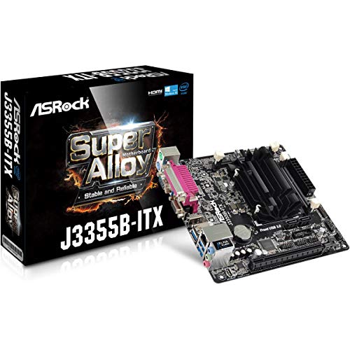 Asrock J3355B-ITX Hauptplatine schwarz/grau/braun/rot von ASRock