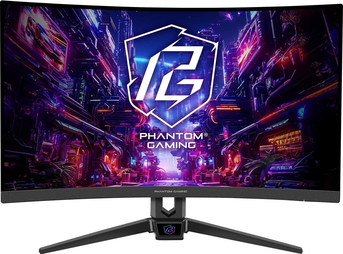 Asrock Phantom Gaming Computer Monitor PG27FRS1A 68,6 cm (27) 1920 x 1080 px Full HD Schwarz (PG27FRS1A)[head]Technische Daten[/head][tabelle][Z1]Hersteller[Z2]ASRock[Z3][Z1]Diagonale[Z2]27 (68.6cm), Klasse: 26-27[Z3][Z1]Auflösung[Z2]1920x1080 (FHD), 16:9, 82ppi[Z3][Z1]Bildwiederholfrequenz[Z2]280Hz (1920x1080)[Z3][Z1]Reaktionszeit[Z2]1ms (MPRT)[Z3][Z1]Panel[Z2]VA[Z3][Z1]Farbtiefe[Z2]10bit (1.07 Mrd. Farben)[Z3][Z1]Beschichtung[Z2]non-glare (matt)[Z3][Z1]Hintergrundbeleuchtung[Z2]LED, Blaulichtfilter, flicker-free[Z3][Z1]Helligkeit[Z2]300cd/?m² (typisch)[Z3][Z1]Kontrast[Z2]4.000:1 (statisch)[Z3][Z1]HDR[Z2]HDR10[Z3][Z1]Blickwinkel[Z2]178°/?178°[Z3][Z1]Form[Z2]gebogen (curved), 1500R/?1.50m[Z3][Z1]Variable Synchronisierung[Z2]Adaptive Sync, AMD FreeSync Premium[Z3][Z1]Signalfrequenz[Z2]DisplayPort 30-340kHz (H) /? 60-280Hz (V), HDMI 30-340kHz (H) /? 60-144Hz (V)[Z3][Z1]Anschlüsse[Z2]2x HDMI 2.0 (144Hz@1920x1080), 1x DisplayPort 1.2, 1x 3.5mm Klinke (Line-Out), 1x AC-In C14 (Netzanschluss)[Z3][Z1]Bandbreite[Z2]angenäherter Bandbreite-Bedarf: 17.42Gb/sHDMI 2.0 max. Bandbreite: 14.4Gb/sDisplayPort 1.2 max. Bandbreite: 21.6Gb/s[Z3][Z1]sRGB[Z2]1,27[Z3][Z1]DCI-P3[Z2]0,93[Z3][Z1]Lautsprecher[Z2]Lautsprecher (2x 2W)[Z3][Z1]Bedienung[Z2]mechanische Tasten, Steuerkreuz[Z3][Z1]Energie Effizienzklasse[Z2]E[Z3][Z1]Ergonomie[Z2]mit Standfuß, höhenverstellbar N/?A, Pivot N/?A, drehbar (±20°), neigbar (+23°/?-5°)[Z3][Z1]VESA[Z2]100x100 (belegt)[Z3][Z1]Leistungsaufnahme[Z2]60W (maximal), 0.5W (Standby), 0.3W (ausgeschaltet)[Z3][Z1]Besonderheiten[Z2]Sicherheitsschloss (Kensington Security Slot), Slim Bezel[Z3][Z1]Screen-to-Body-Ratio[Z2]90.39% (berechnet)[Z3][Z1]Abmessungen[Z2]610x458x193mm (BxHxT) mit Standfuß, 610x367x93mm (BxHxT) ohne Standfuß[Z3][Z1]Gewicht[Z2]4.88kg (mit Standfuß), 4.16kg (ohne Standfuß)[Z3][Z1]Farbe[Z2]schwarz (Displayrahmen) /? schwarz (untere Blende) /? schwarz (Standfuß) /? schwarz (Rückseite)[Z3][Z1]Netzteil[Z2]intern[Z3][/tabelle] von ASRock
