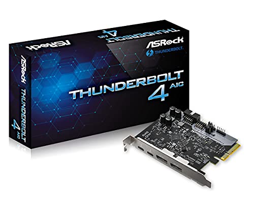 Asrock Thunderbolt 4 AIC, PCI Express, 2 x Thunderbolt 4 Type-C, 2 x DisplayPort IN, 1 x USB 2.0, TBT Header von ASRock