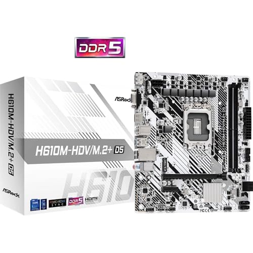 Carte+M%C3% A8re+ASRock+H610M-HDV%2FM.2%2B+DDR5+%28Intel+LGA+1700%29+Micro+ATX von ASRock