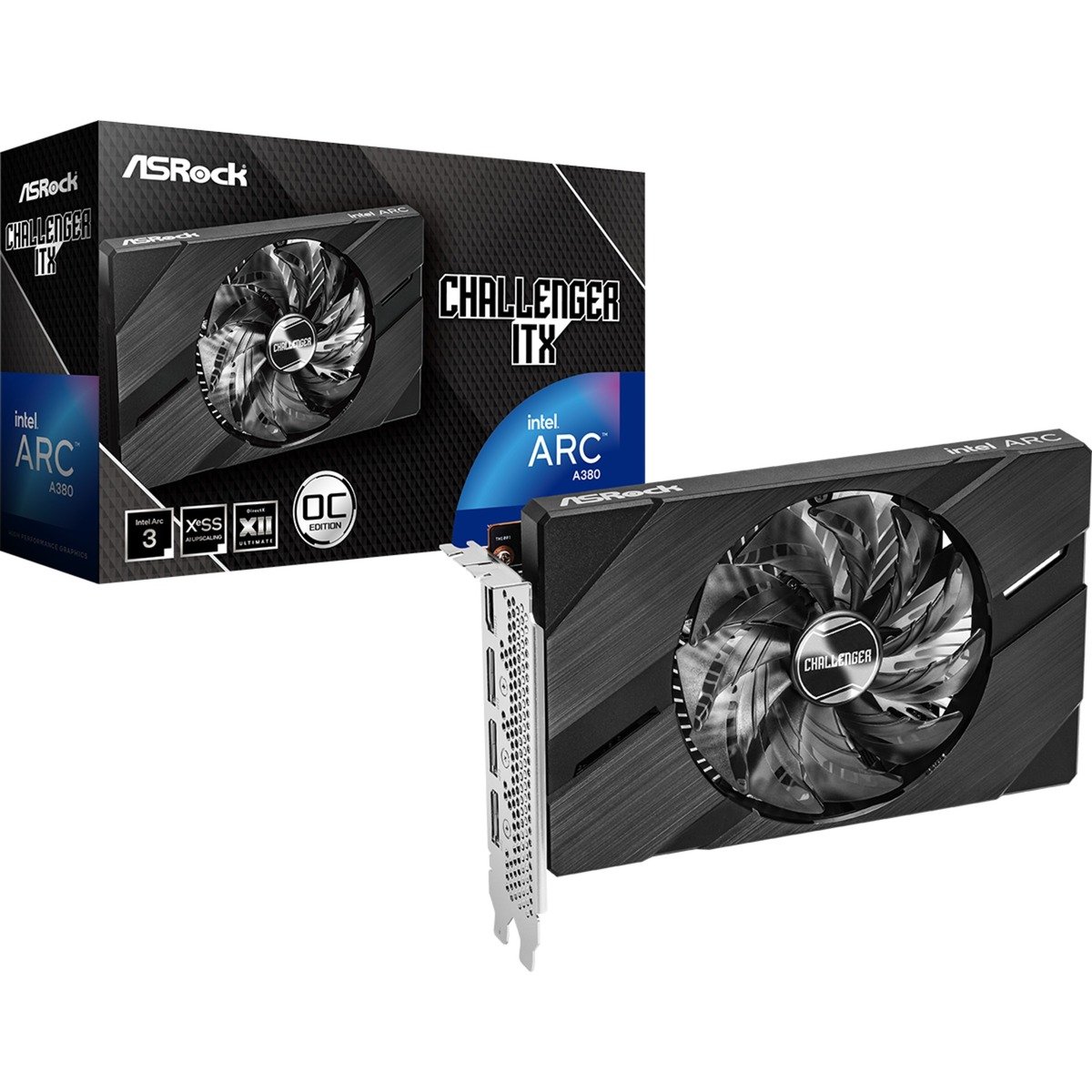 Intel Arc A380 Challenger ITX 6GB OC, Grafikkarte von ASRock