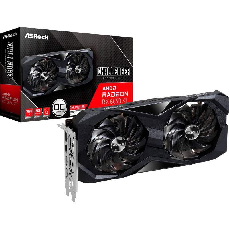 Radeon RX 6650 XT CHALLENGER D OC, Grafikkarte von ASRock