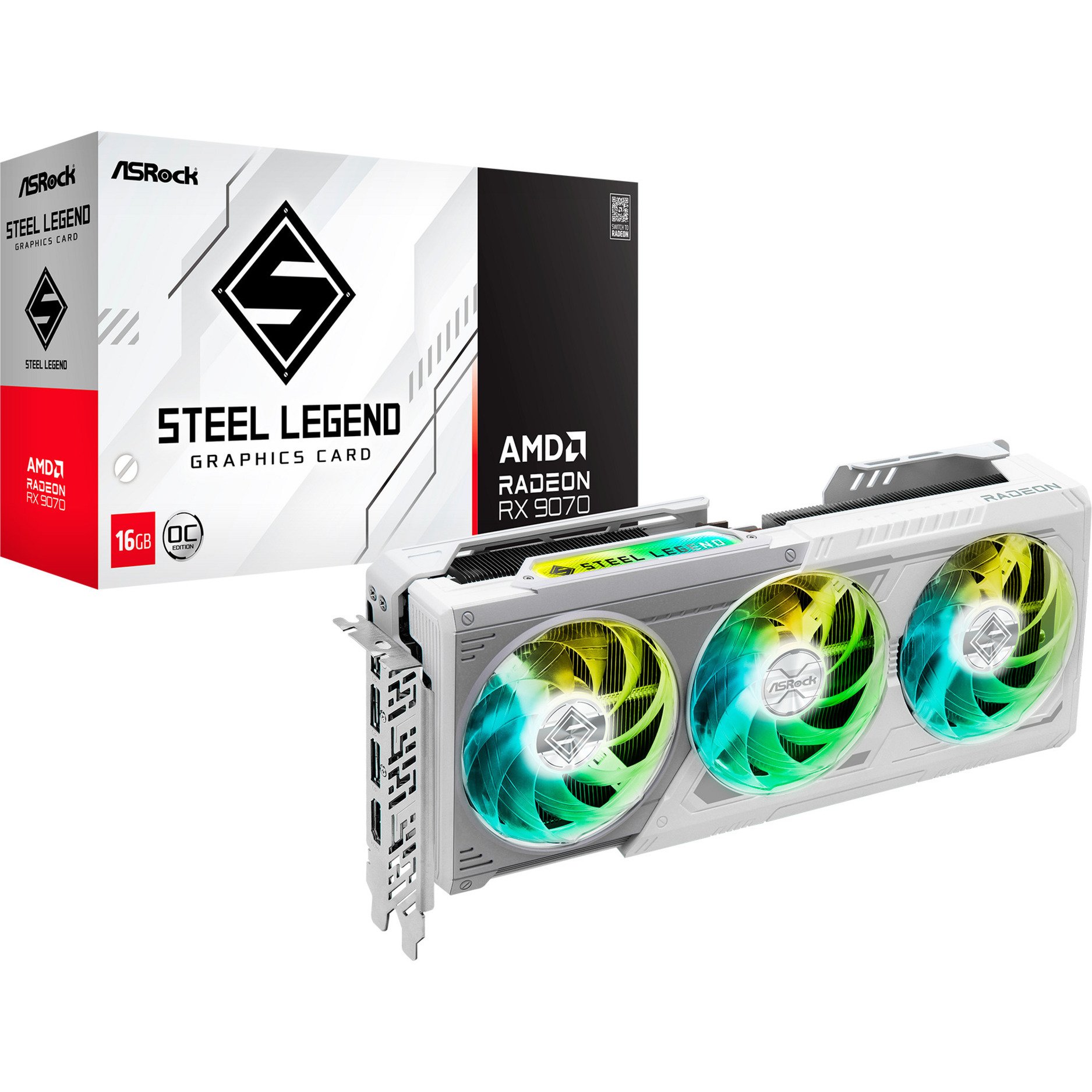 Radeon RX 9070 STEEL LEGEND OC, Grafikkarte Radeon RX 9070 STEEL LEGEND OC, Grafikkarte von ASRock