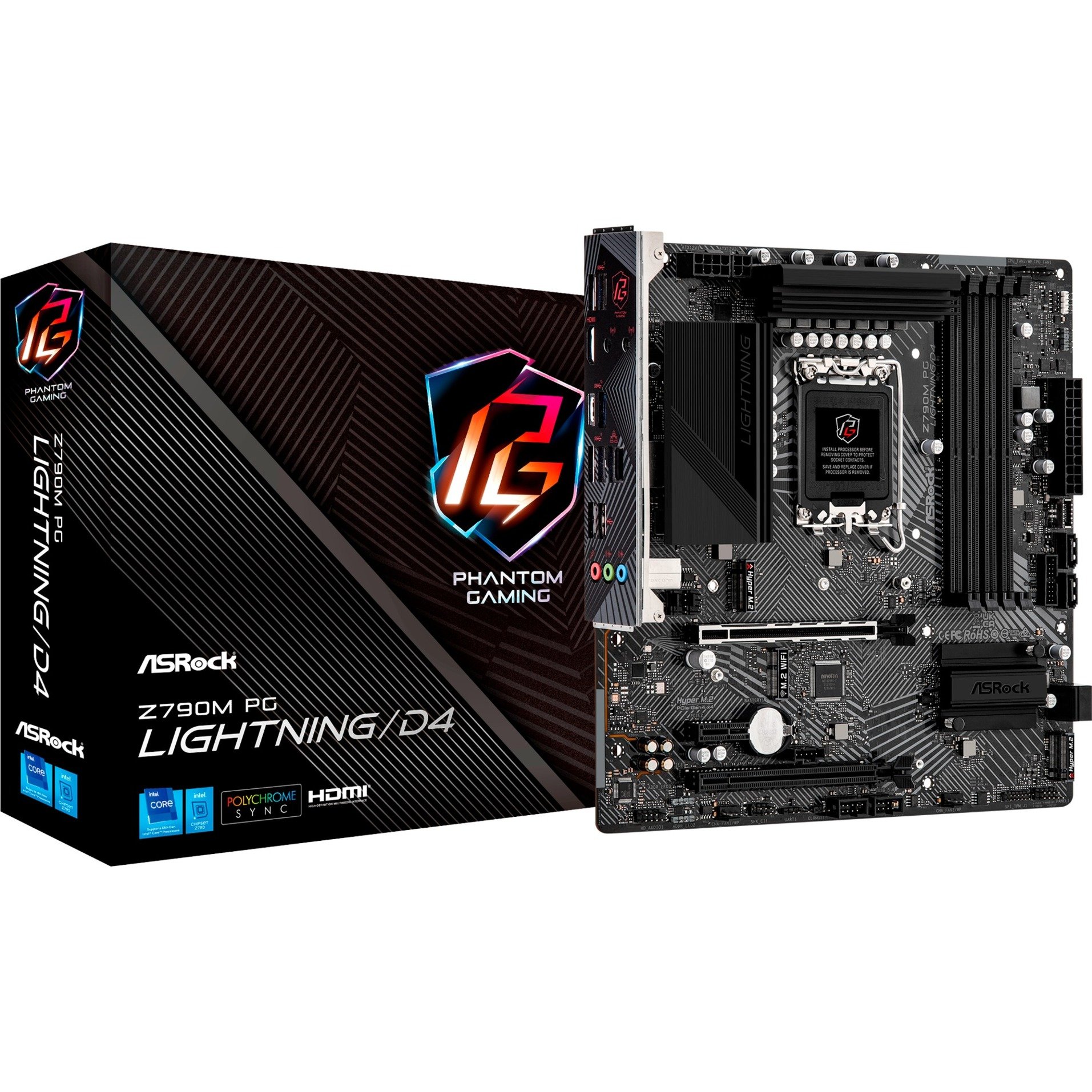 Z790M PG LIGHTNING/D4, Mainboard von ASRock