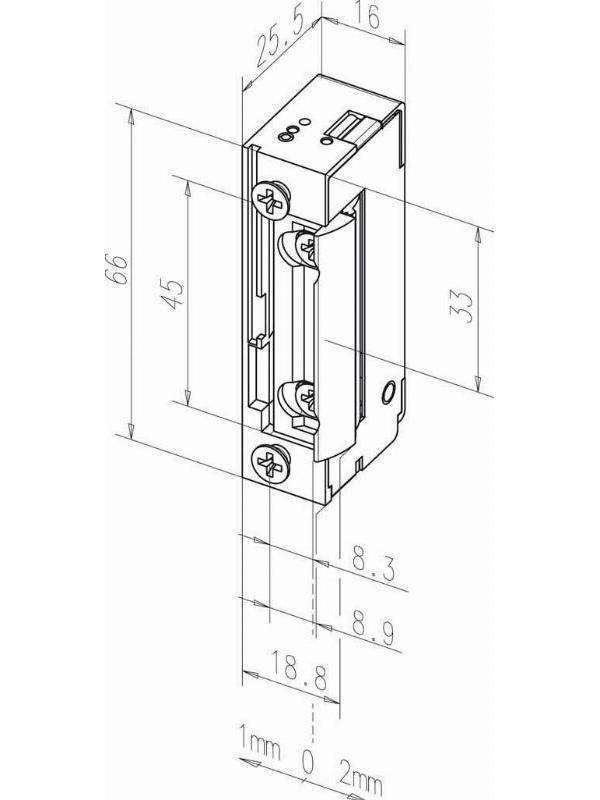 FF Türöffner 10-24V AC/DC Fafix 118 ohne Schliessblech Universal Arbeitss FF Türöffner 10-24V AC/DC Fafix 118 ohne Schliessblech Universal Arbeitss von ASSA ABLOY SICHERHEITSTECHNIK
