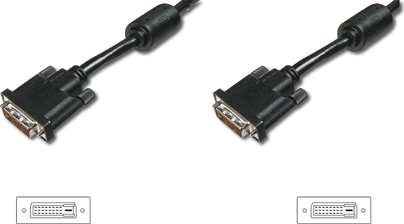 ASSMANN ASSMANN DVI connection cable. DVI(18+1). 2x ferrit M/M. 5. Computer-Kabel von ASSMANN