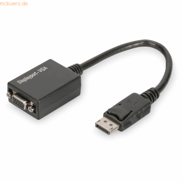 ASSMANN DIGITUS DisplayPort Adapterkabel DP-HD15 0.15m DP 1.1a sw. von ASSMANN