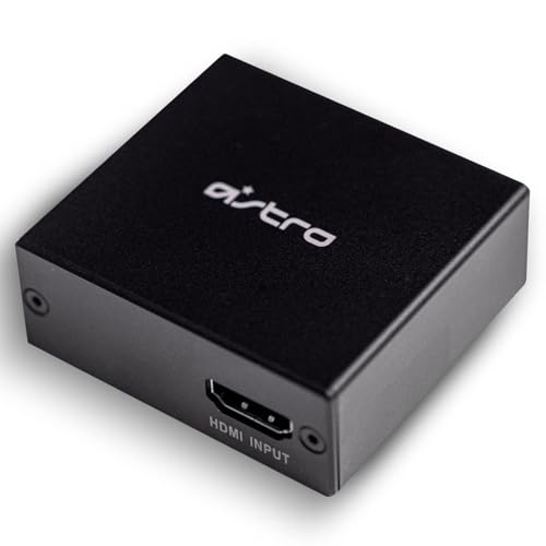 ASTRO HDMI-Adapter für PS5, bietet perfekte Game-Chat-Balance, Audio-Extractor 4K HDMI auf Optical Spdif Toslink, kompatibel mit A50 Basisstation, MixAmp Pro TR, A20 Gaming-Headset auf PS5 - Schwarz von ASTRO Gaming