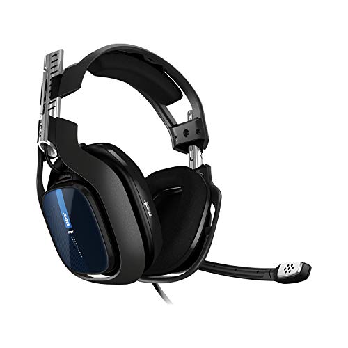 ASTRO Gaming A40 TR Gaming-Headset mit Kabel, ASTRO Audio V2, Dolby ATMOS, 3,5mm Anschluss, Austauschbares Mikrofon, für PS5, PS4, PC, Mac, Nintendo Switch - Schwarz/Blau von ASTRO