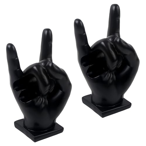 ASUNFO 2 x Drumstick-Präsentationsständer, Drumstick-Halter, Zauberstab-Präsentationsständer, lustiges Geschenk für Schlagzeuger, Schwarz ASUNFO 2 x Drumstick-Präsentationsständer, Drumstick-Halter, Zauberstab-Präsentationsständer, lustiges Geschenk für Schlagzeuger, Schwarz von ASUNFO
