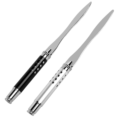 ASUNFO Brieföffner, Umschlagschneider, Metall, Brieföffner, Messer, Schwert, für Post, Zuhause, Büro, 2 Stück von ASUNFO