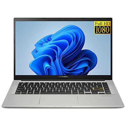 2021 ASUS Vivobook Thin and Light Laptop, 14 Zoll FHD (1920x1080) LED Display, 10th Gen Intel Core i3-1005G1 Prozessor (bis zu 3.4 GHz), 4GB RAM, 256GB PCIe SSD, Online COnference, HDMI, Win 10 von ASUS